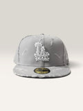 (Pre-Order) Custom New Era Cap (Lightgrey Distressed Diamond Cap)
