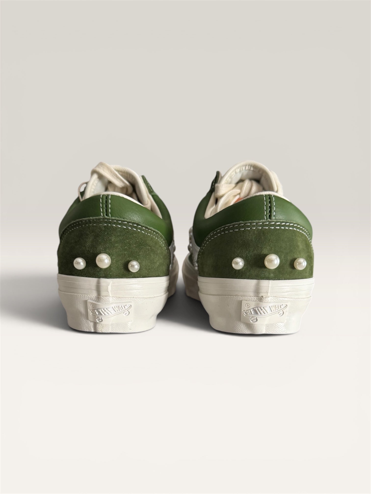 Custom Pearl Vans (Olive Green Pearl Skates)