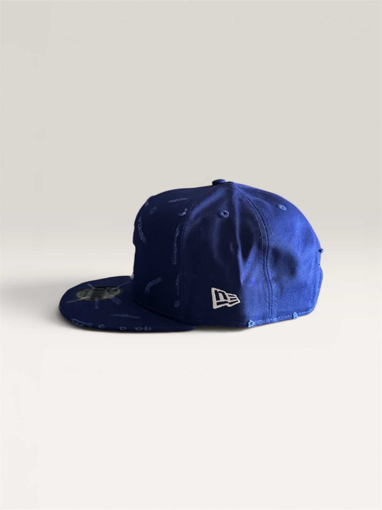 Custom New Era Cap (Blue Distressed Cap)