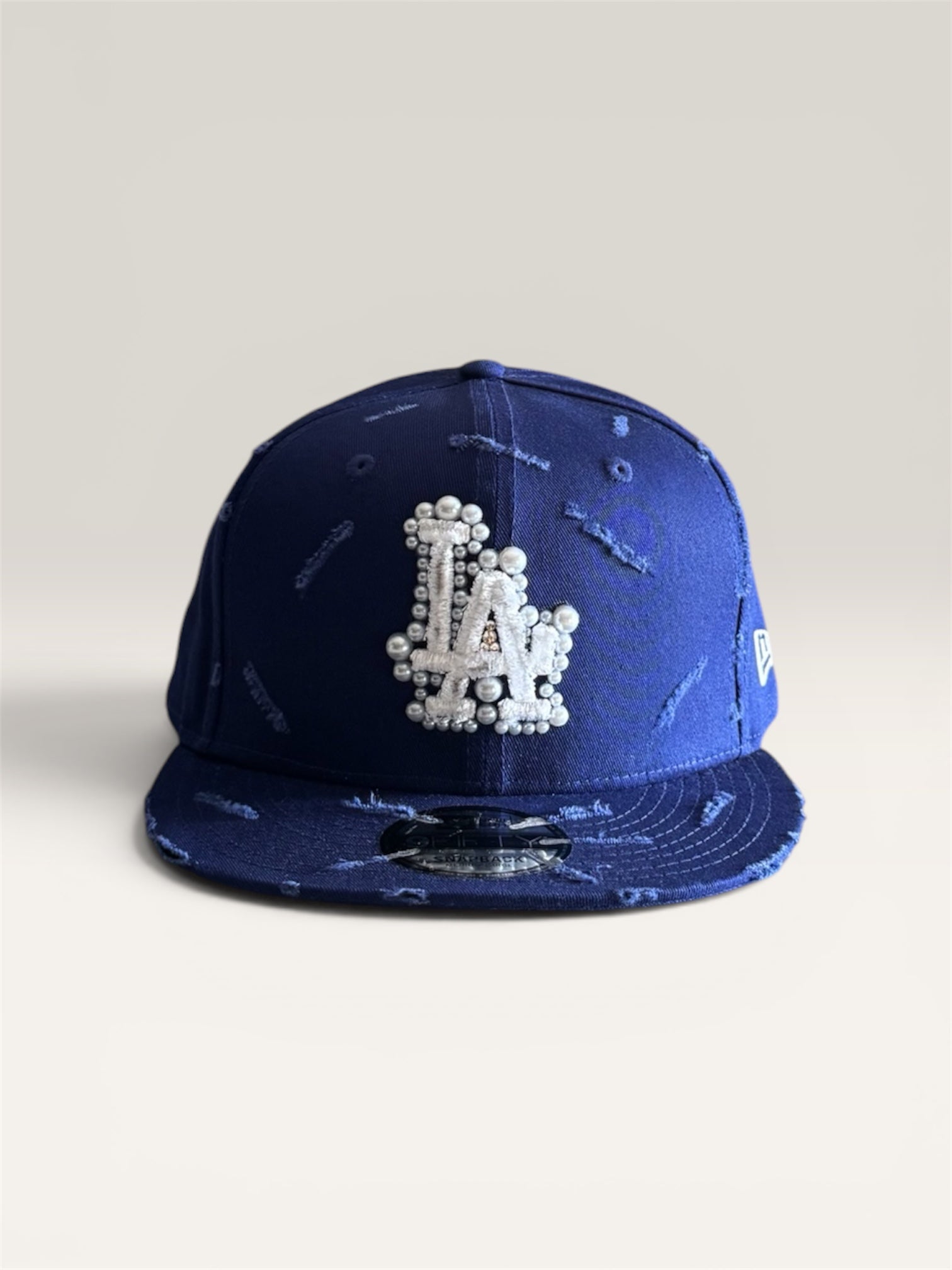 Custom New Era Cap (Blue Distressed Cap)