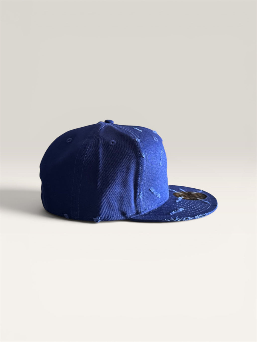 Custom New Era Cap (Blue Distressed Cap)