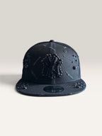 Custom New Era Cap (Black on Black Pearl Distressed Cap)