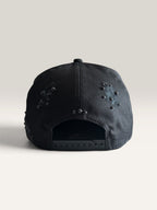 Custom New Era Cap (Black on Black Pearl Distressed Cap)