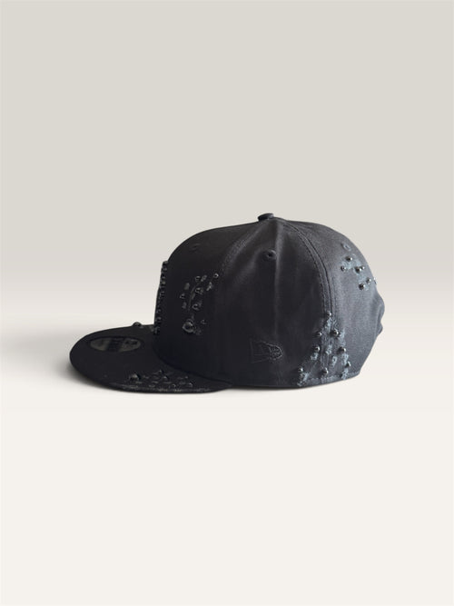 SOSACUSTOMS "Black on Black Pearl Cap" – Customized New Era Cap