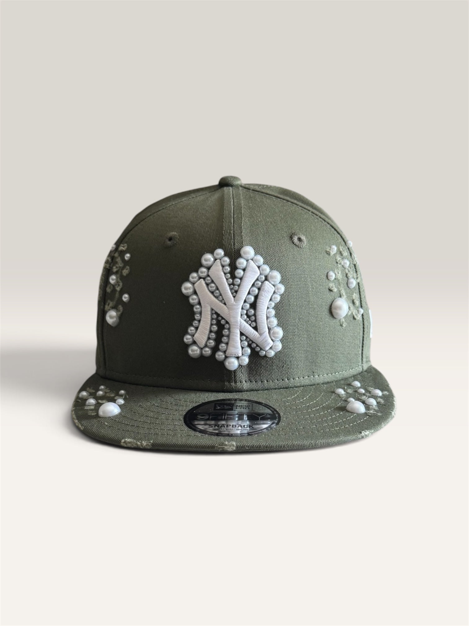 Custom New Era Cap (Olive Green Pearl Cap)