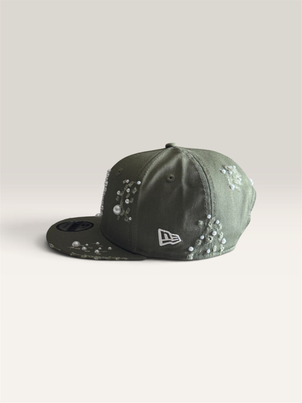 Custom New Era Cap (Olive Green Pearl Cap)