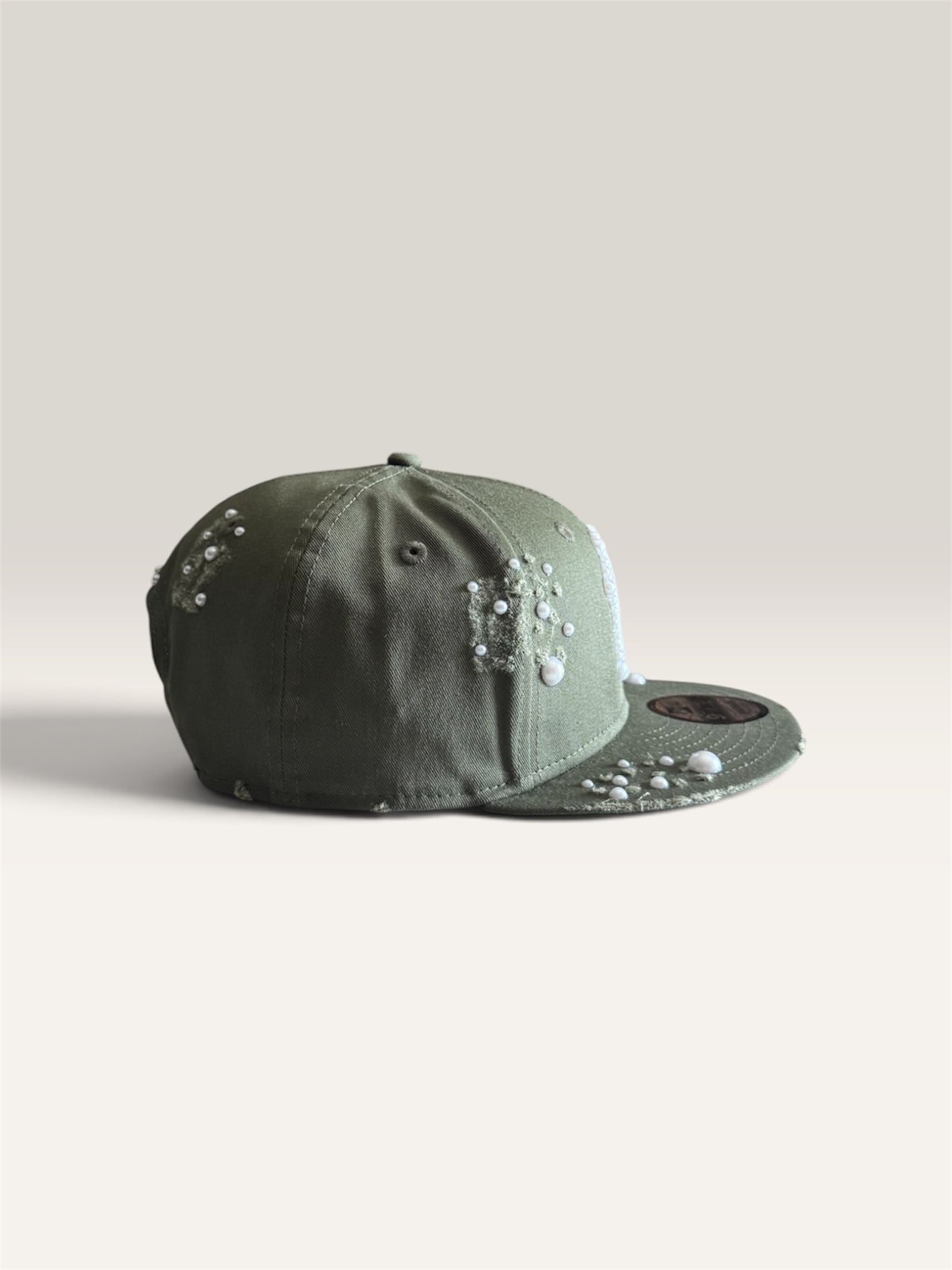 Custom New Era Cap (Olive Green Pearl Cap)