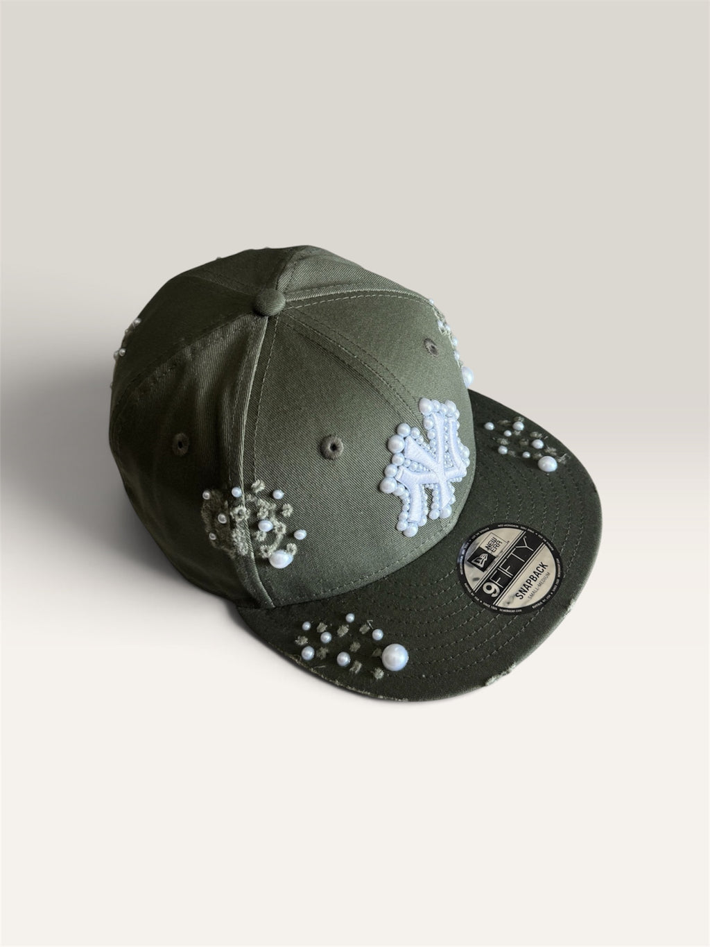 Custom New Era Cap (Olive Green Pearl Cap)