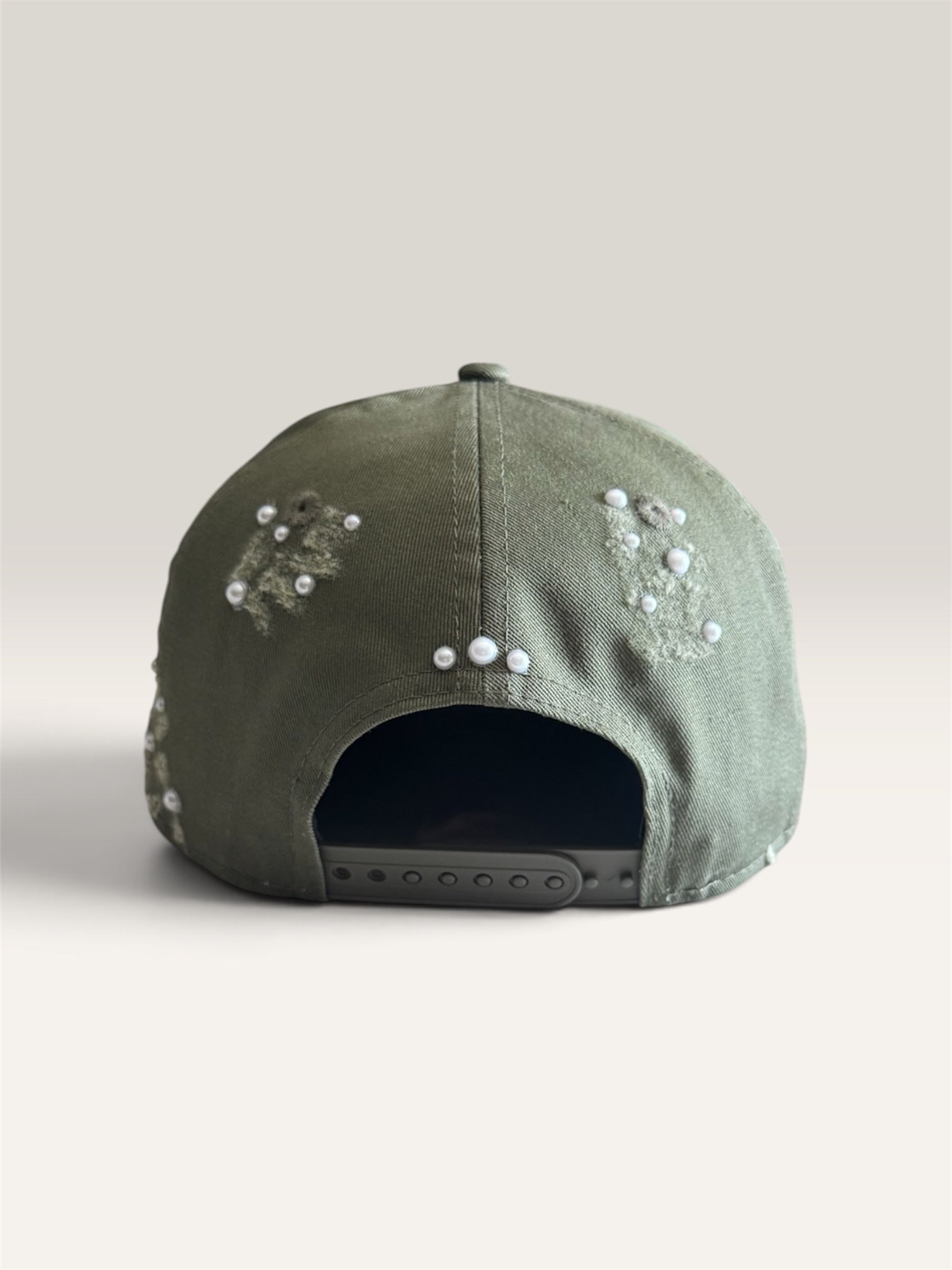 Custom New Era Cap (Olive Green Pearl Cap)