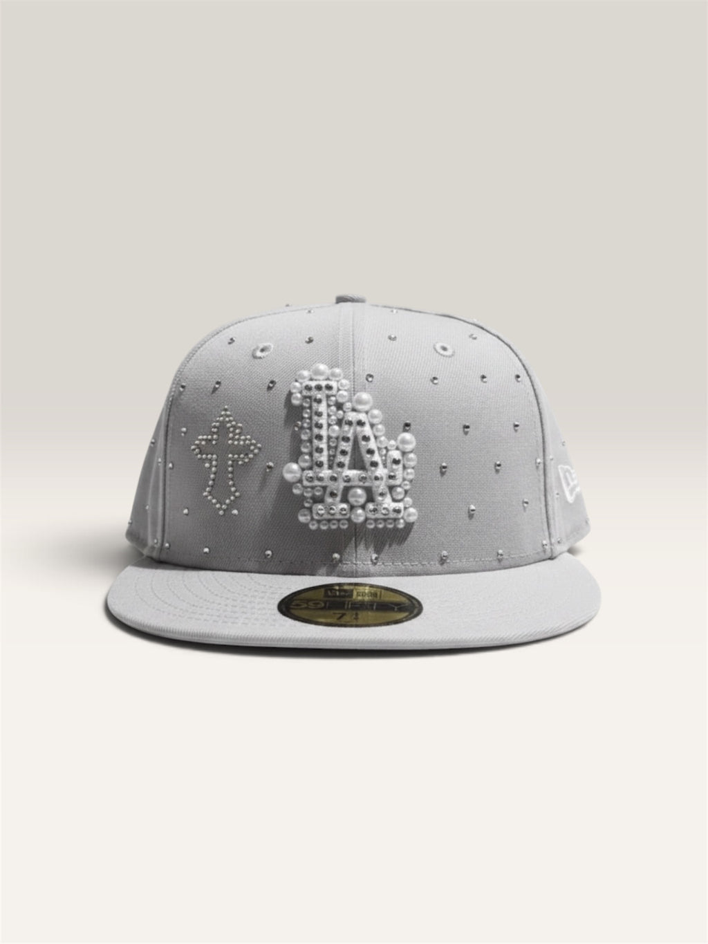 SOSACUSTOMS "Lightgrey Cross Cap" – Customized New Era Cap