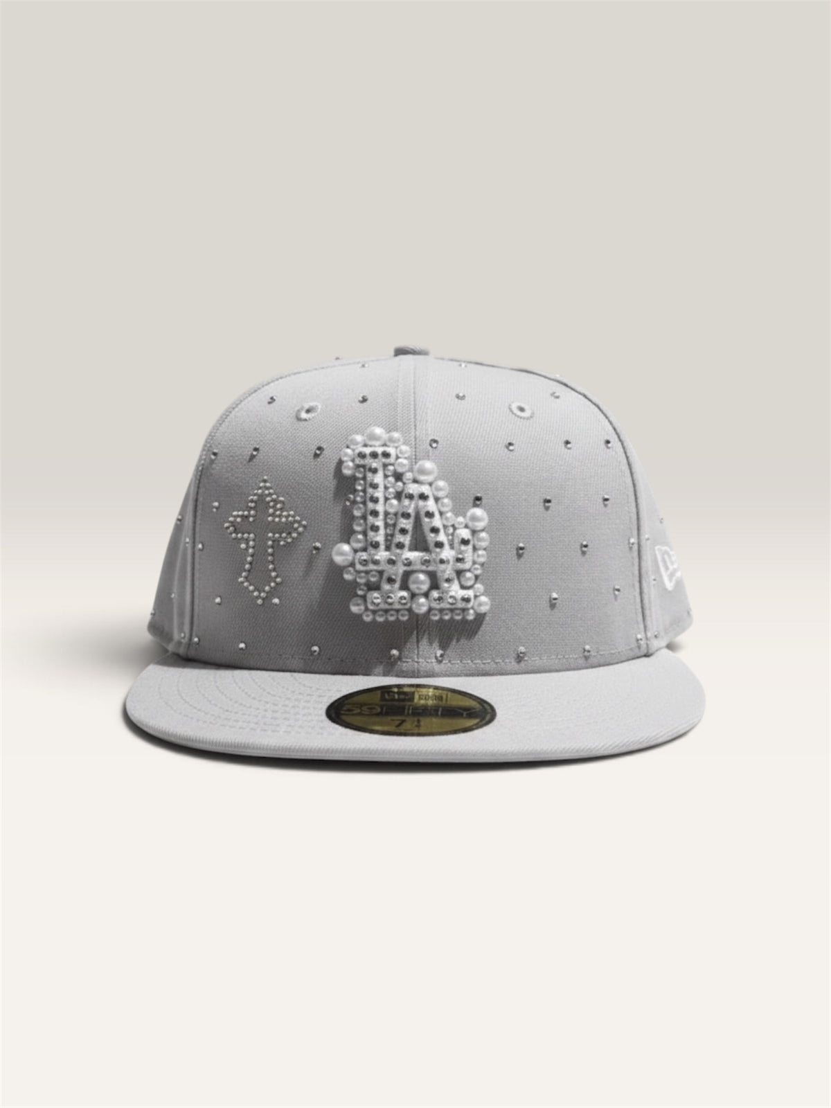 SOSACUSTOMS "Lightgrey Cross Cap" – Customized New Era Cap
