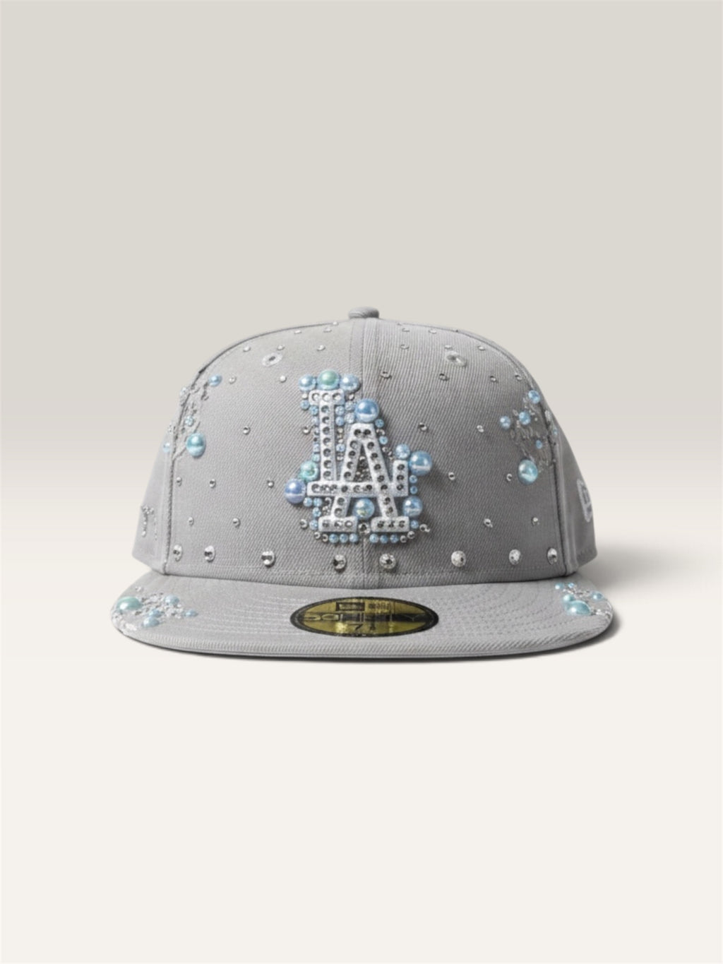 SOSACUSTOMS "Lightgrey Diamond Pearl Cap" – Customized New Era Cap