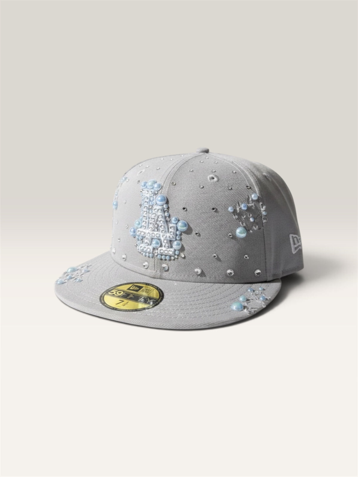 SOSACUSTOMS "Lightgrey Diamond Pearl Cap" – Customized New Era Cap